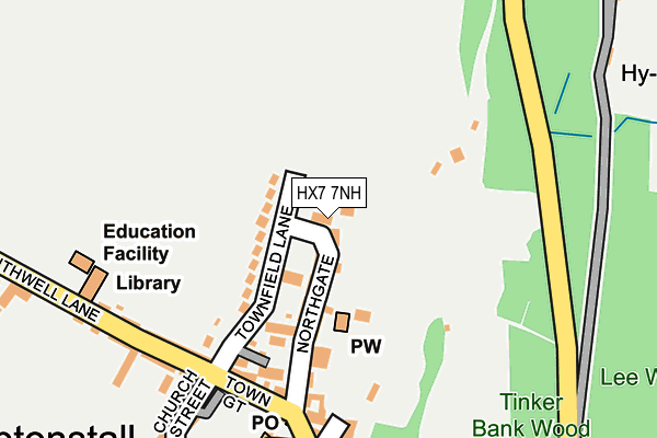 HX7 7NH map - OS OpenMap – Local (Ordnance Survey)