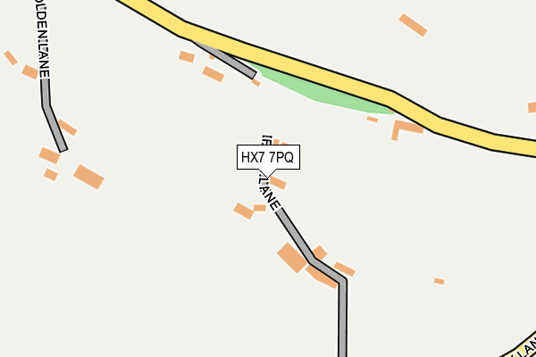 HX7 7PQ map - OS OpenMap – Local (Ordnance Survey)