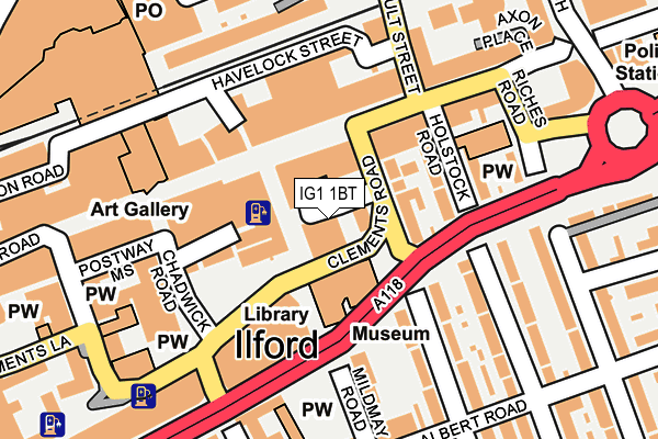 IG1 1BT map - OS OpenMap – Local (Ordnance Survey)