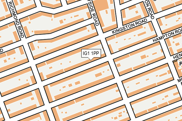 IG1 1PP map - OS OpenMap – Local (Ordnance Survey)