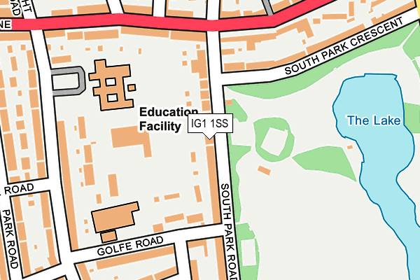 IG1 1SS map - OS OpenMap – Local (Ordnance Survey)