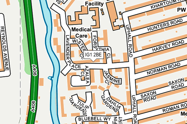 IG1 2BE map - OS OpenMap – Local (Ordnance Survey)
