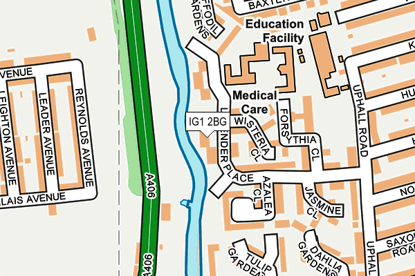 IG1 2BG map - OS OpenMap – Local (Ordnance Survey)