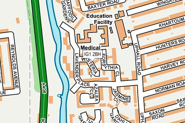 IG1 2BH map - OS OpenMap – Local (Ordnance Survey)