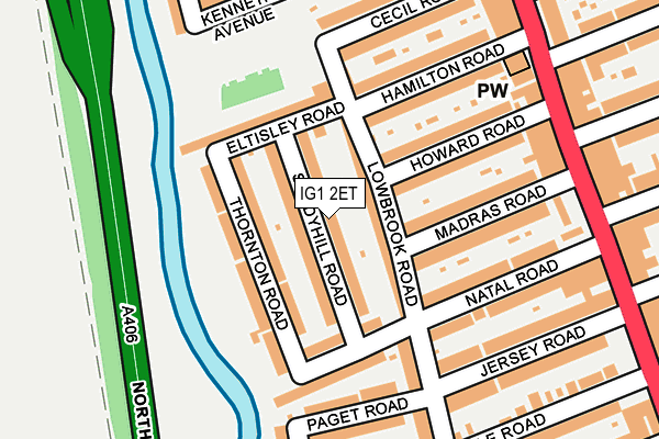 IG1 2ET map - OS OpenMap – Local (Ordnance Survey)