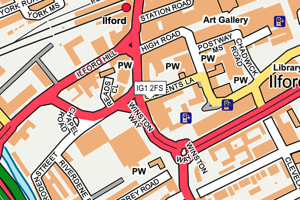 IG1 2FS map - OS OpenMap – Local (Ordnance Survey)