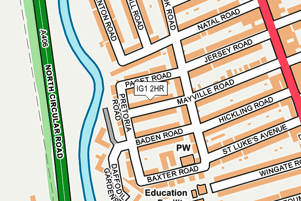 IG1 2HR map - OS OpenMap – Local (Ordnance Survey)