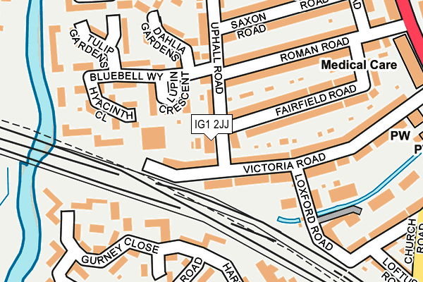 IG1 2JJ map - OS OpenMap – Local (Ordnance Survey)