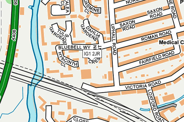 IG1 2JR map - OS OpenMap – Local (Ordnance Survey)
