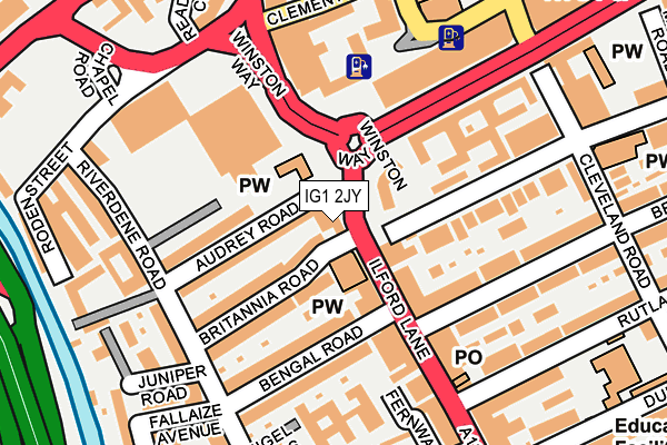 Map of PARKSIDE RENTALS LIMITED at local scale