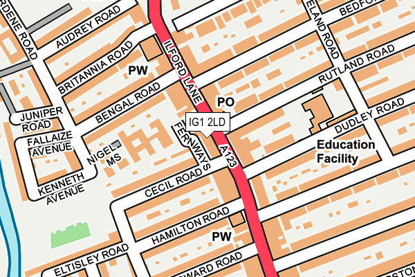 Map of ERFOLG SOLICITORS LTD at local scale