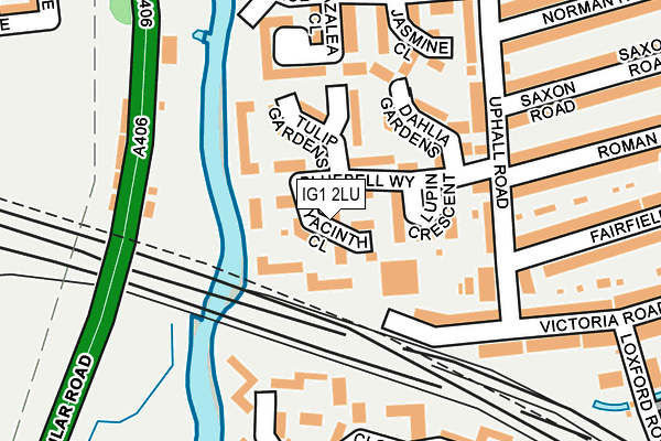 IG1 2LU map - OS OpenMap – Local (Ordnance Survey)