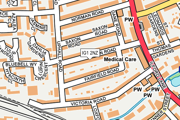 IG1 2NZ map - OS OpenMap – Local (Ordnance Survey)