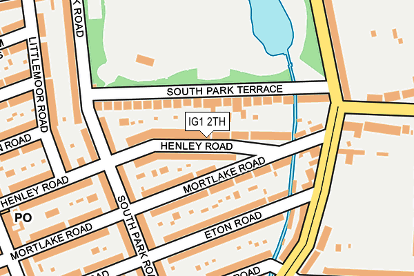 IG1 2TH map - OS OpenMap – Local (Ordnance Survey)