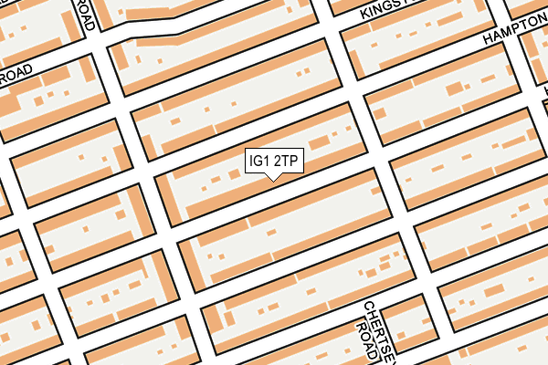 IG1 2TP map - OS OpenMap – Local (Ordnance Survey)