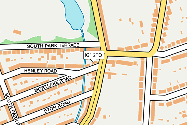 IG1 2TQ map - OS OpenMap – Local (Ordnance Survey)