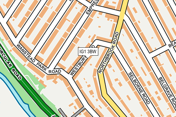 IG1 3BW map - OS OpenMap – Local (Ordnance Survey)