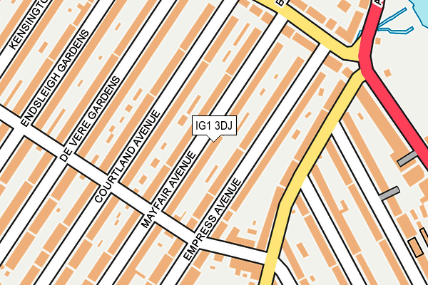 IG1 3DJ map - OS OpenMap – Local (Ordnance Survey)