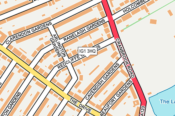 IG1 3HQ map - OS OpenMap – Local (Ordnance Survey)