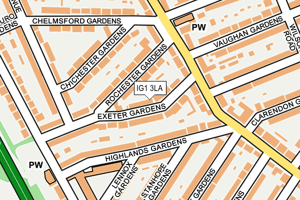 IG1 3LA map - OS OpenMap – Local (Ordnance Survey)