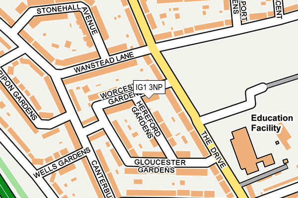 Map of UK APPLE LTD at local scale