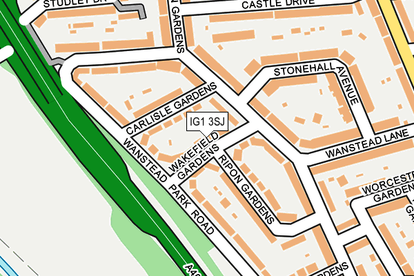 IG1 3SJ map - OS OpenMap – Local (Ordnance Survey)
