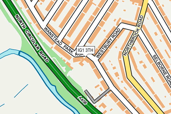 IG1 3TH map - OS OpenMap – Local (Ordnance Survey)