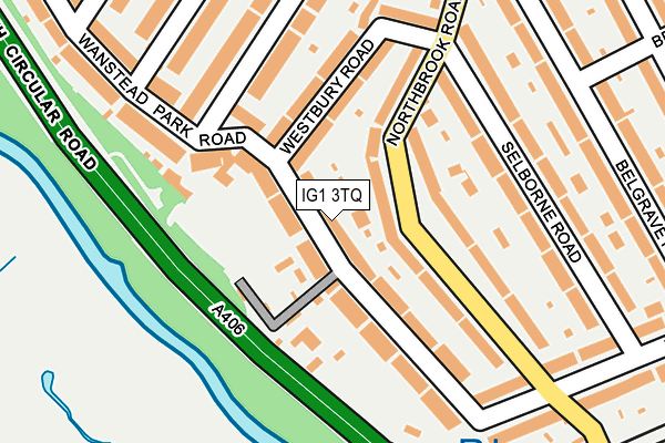 IG1 3TQ map - OS OpenMap – Local (Ordnance Survey)