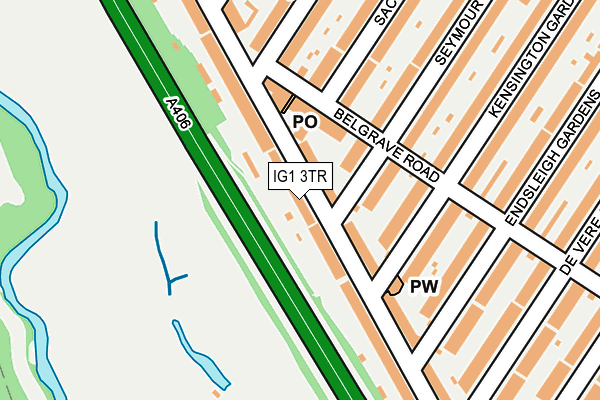 IG1 3TR map - OS OpenMap – Local (Ordnance Survey)