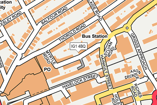 IG1 4BQ map - OS OpenMap – Local (Ordnance Survey)