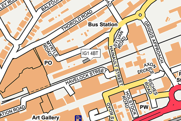 IG1 4BT map - OS OpenMap – Local (Ordnance Survey)