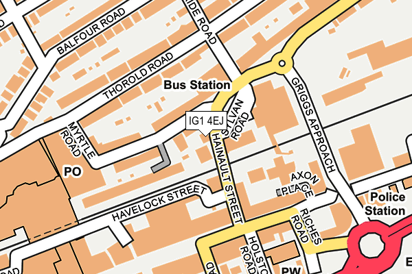 IG1 4EJ map - OS OpenMap – Local (Ordnance Survey)