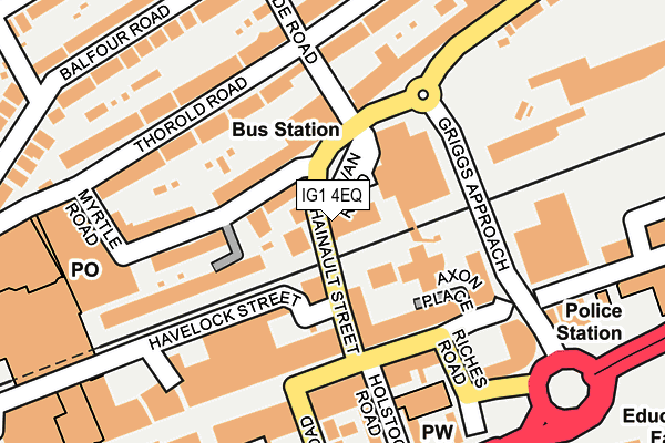 IG1 4EQ map - OS OpenMap – Local (Ordnance Survey)