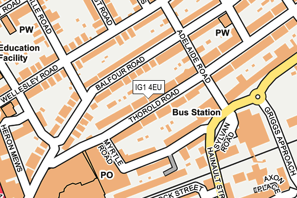 IG1 4EU map - OS OpenMap – Local (Ordnance Survey)