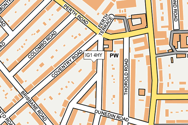 IG1 4HY map - OS OpenMap – Local (Ordnance Survey)