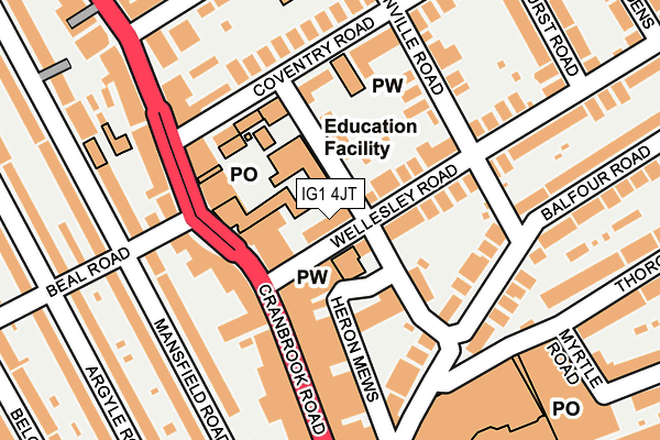 Map of WELLESLEY HOUSE DENTAL PRACTICE LIMITED at local scale
