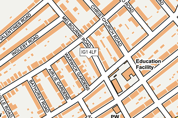 IG1 4LF map - OS OpenMap – Local (Ordnance Survey)