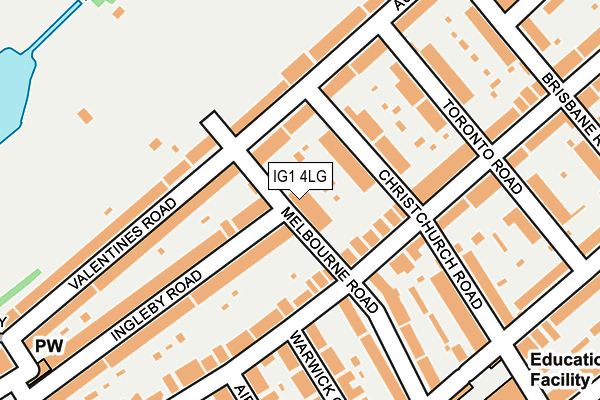 IG1 4LG map - OS OpenMap – Local (Ordnance Survey)