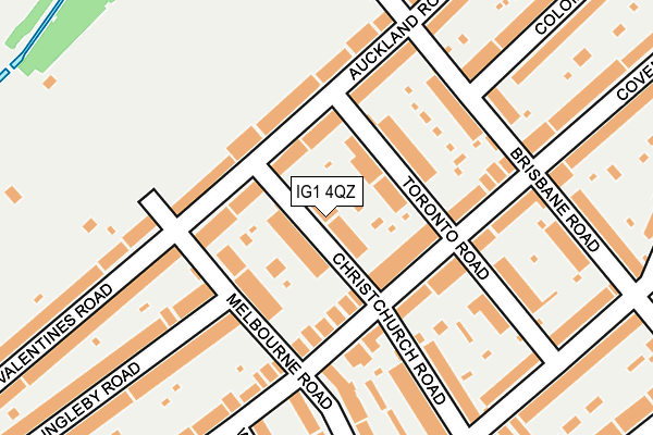IG1 4QZ map - OS OpenMap – Local (Ordnance Survey)