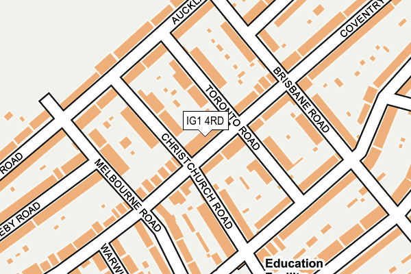 IG1 4RD map - OS OpenMap – Local (Ordnance Survey)