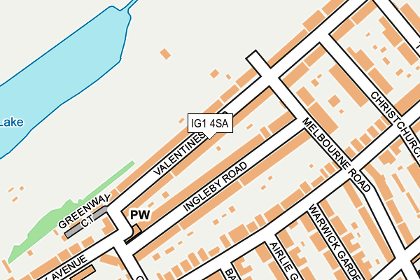 IG1 4SA map - OS OpenMap – Local (Ordnance Survey)