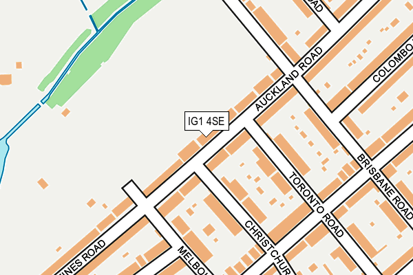IG1 4SE map - OS OpenMap – Local (Ordnance Survey)