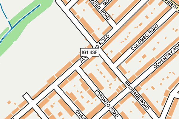 IG1 4SF map - OS OpenMap – Local (Ordnance Survey)