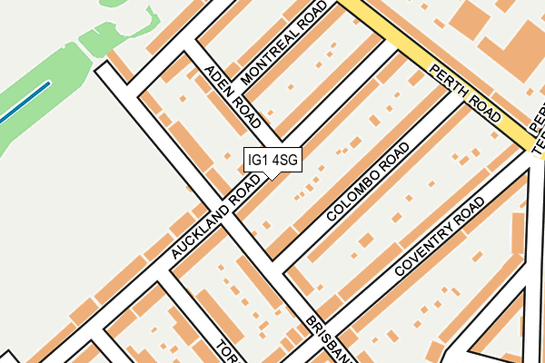 IG1 4SG map - OS OpenMap – Local (Ordnance Survey)
