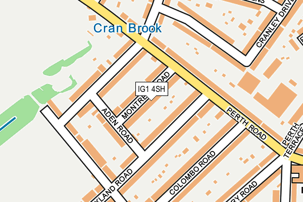 IG1 4SH map - OS OpenMap – Local (Ordnance Survey)