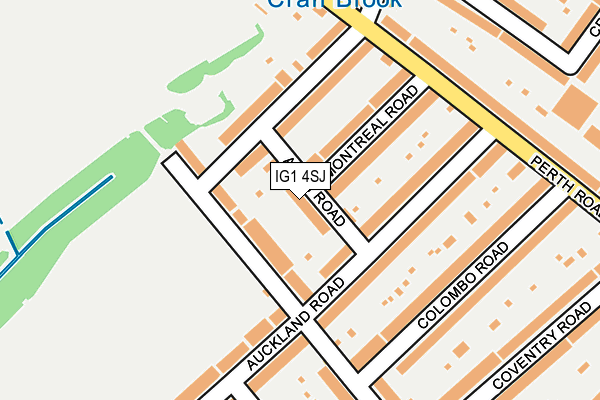 IG1 4SJ map - OS OpenMap – Local (Ordnance Survey)