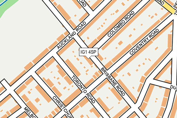 IG1 4SP map - OS OpenMap – Local (Ordnance Survey)