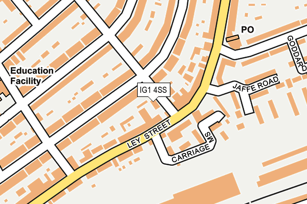 IG1 4SS map - OS OpenMap – Local (Ordnance Survey)