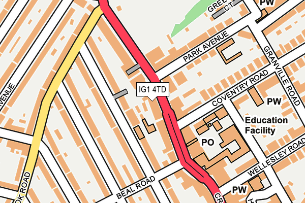 Map of EAST 7 LTD at local scale