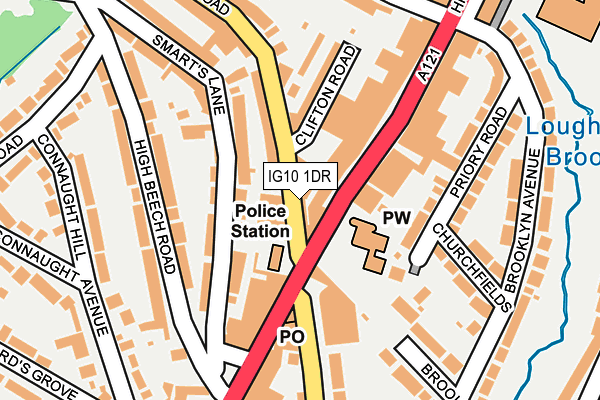 IG10 1DR map - OS OpenMap – Local (Ordnance Survey)